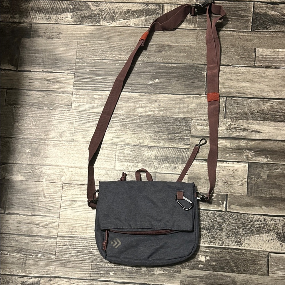 Charcoal Messenger Bag with Adjustable Strap